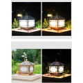 Retro Villa Garden Landscape Door Post Lamp Solar Light